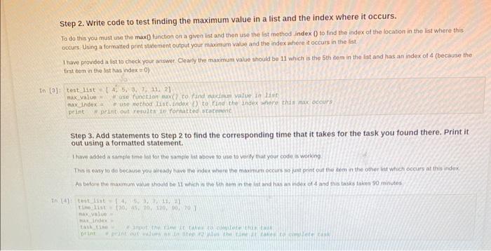 Solved Step 1. Input the problem specific data. - I have | Chegg.com
