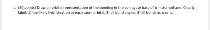 Solved C. (20 points) Draw an orbital representation of the | Chegg.com