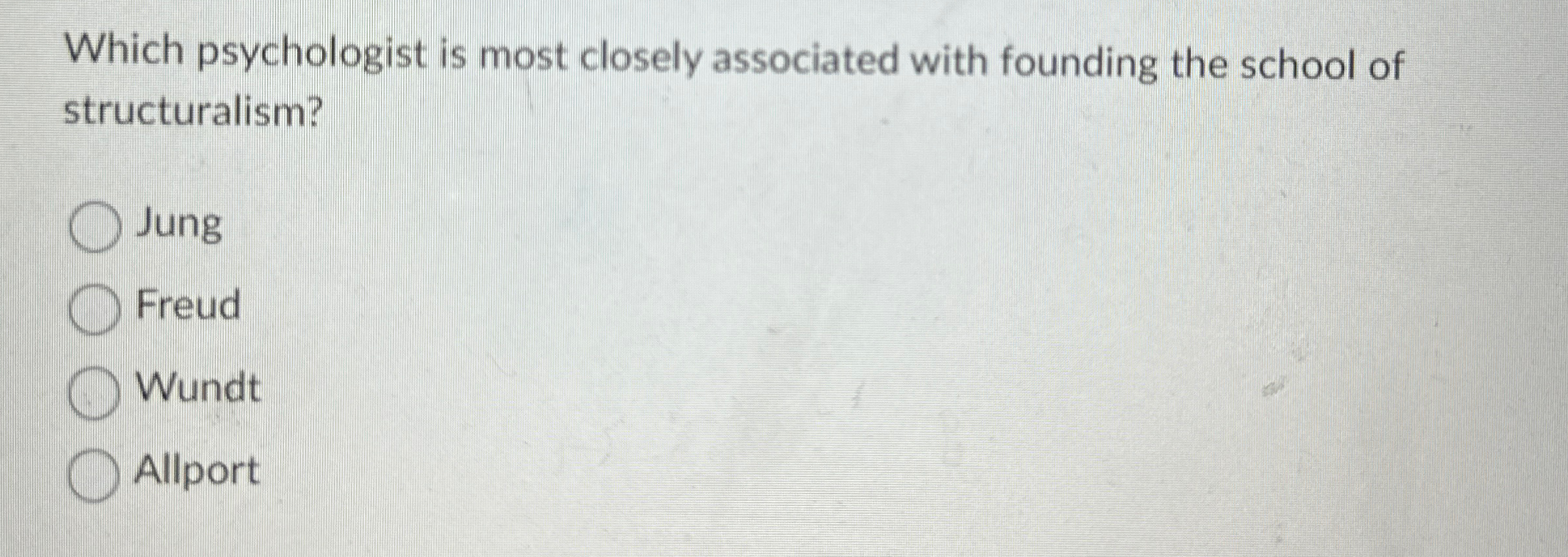 Solved Which psychologist is most closely associated with | Chegg.com