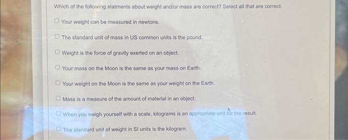 What is Mass?, Standard unit of Mass or Weight, Measure the Mass