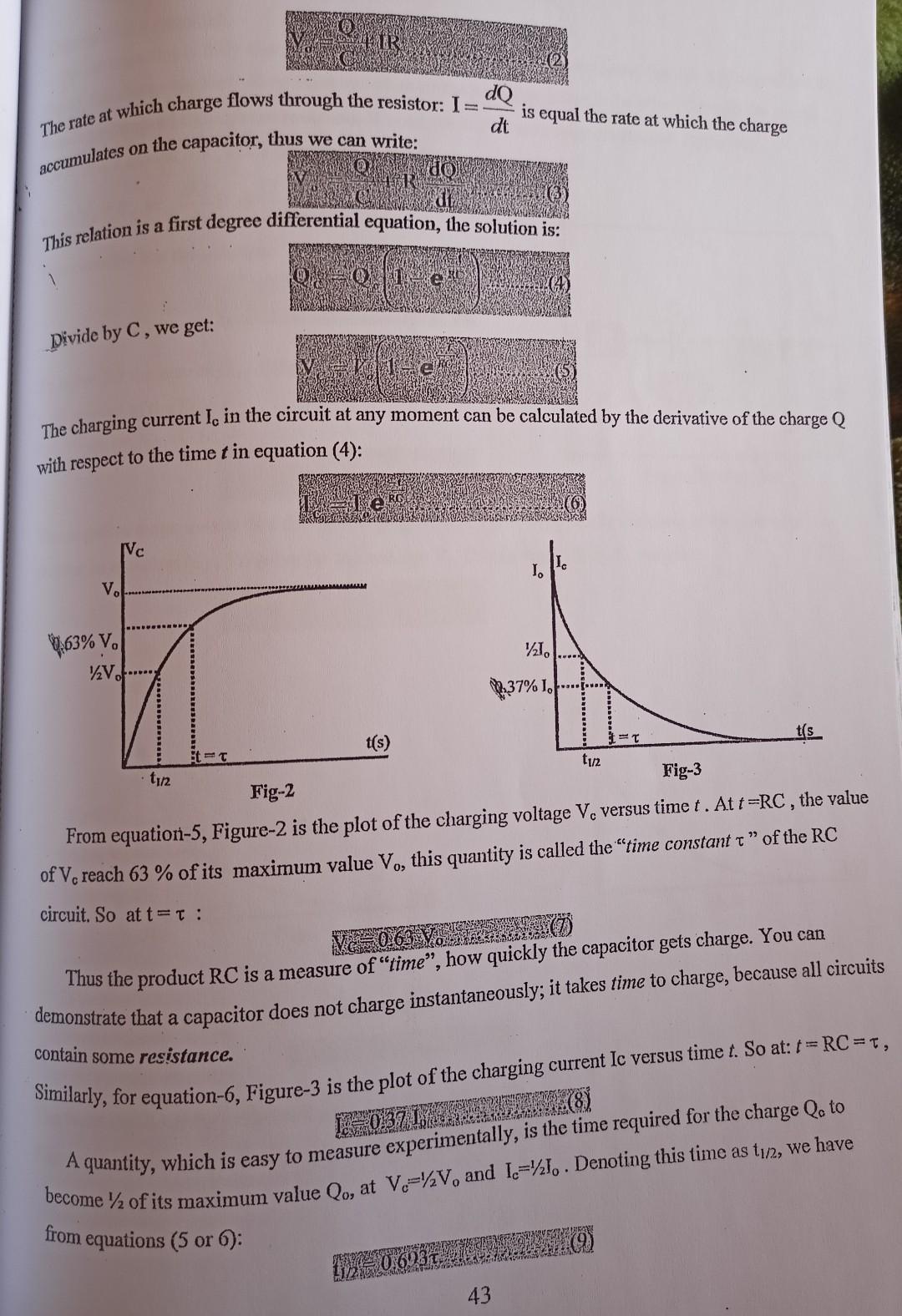 charging and discharging of capacitor experiment report pdf lab report