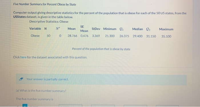 solved-five-number-summary-for-percent-obese-by-state-chegg