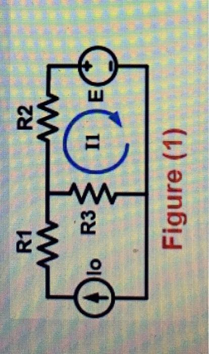 Solved For the electric circuit shown in Figure (1), | Chegg.com