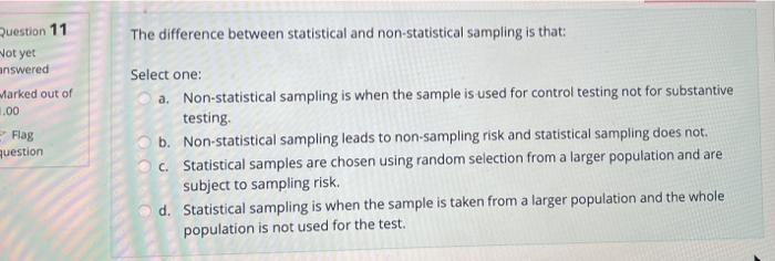 Solved The difference between statistical and | Chegg.com