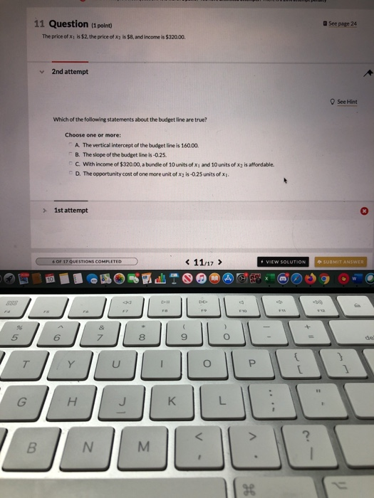 Solved See page 24 11 Question (1 point The price of Xi is | Chegg.com