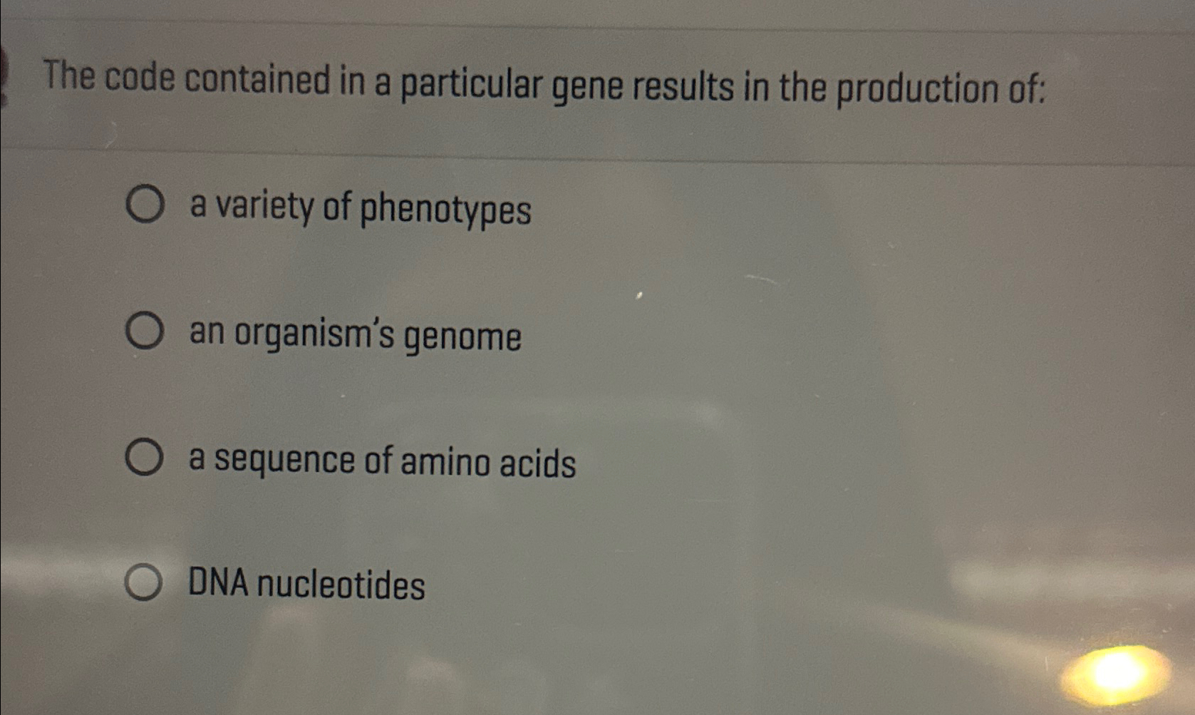 Solved The code contained in a particular gene results in | Chegg.com