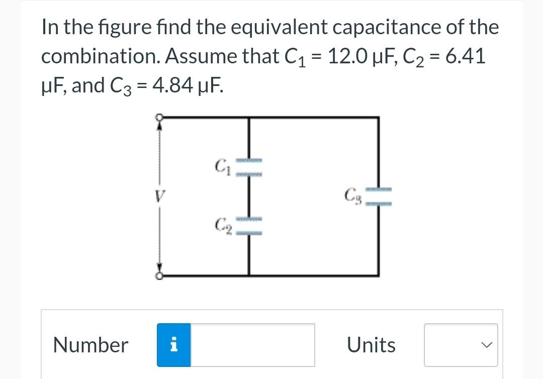 Solved In The Figure Find The Equivalent Capacitance Of The | Chegg.com