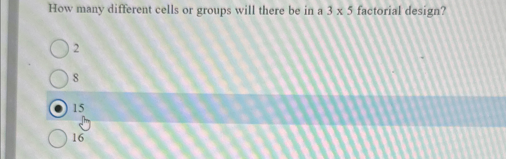 Solved How many different cells or groups will there be in a | Chegg.com