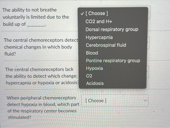 Solved The Ability To Not Breathe Voluntarily Is Limited Due | Chegg.com