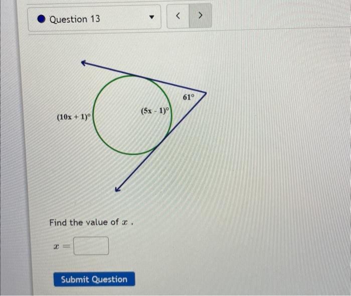 find the value of x in each case sv ru