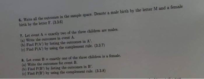 Solved For each of the following three problems, suppose a | Chegg.com