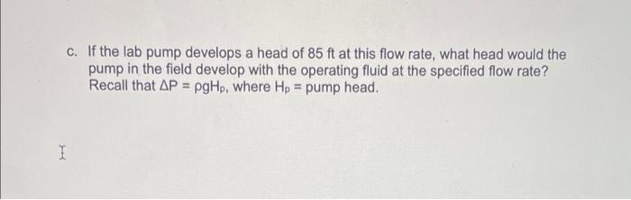 Solved 5. (20 Pts) The Pressure Developed By A Centrifugal | Chegg.com