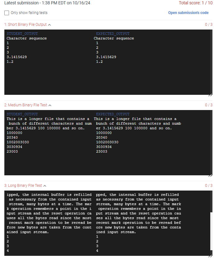 Solved i want java code for Write an formatted binary | Chegg.com