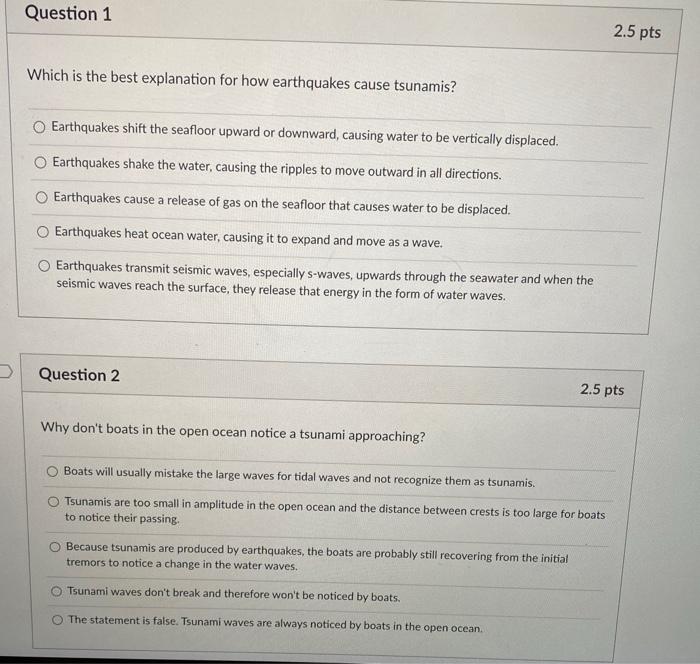 Solved Question 1 2.5 pts Which is the best explanation for | Chegg.com