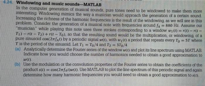 Solved please provide a working matlab code and please type | Chegg.com
