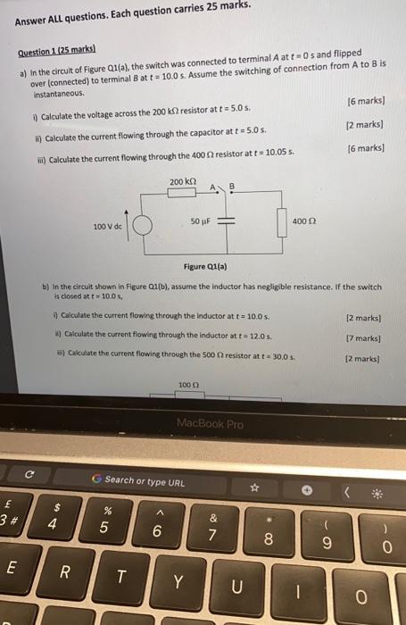 Solved Answer ALL questions. Each question carries 25 marks. | Chegg.com