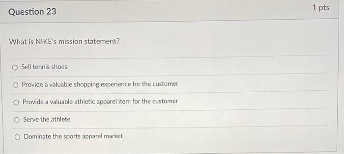 nikes mission statement