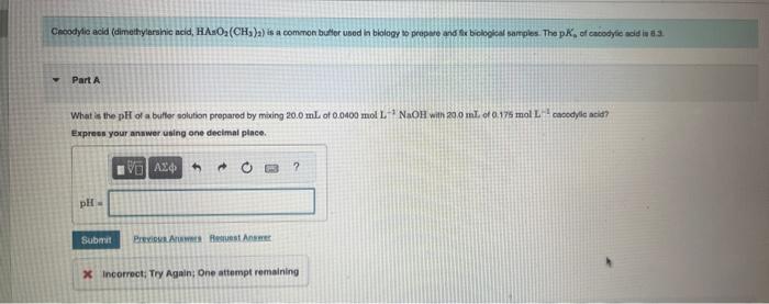 Solved What is the pHf of a buffer salution preparod by | Chegg.com