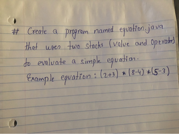 Solved # Create a program named equation java that uses two | Chegg.com
