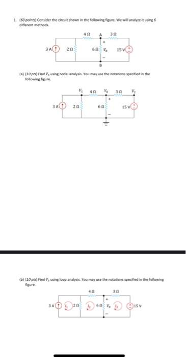 Solved 1 160 points) Consider the citit shown in the | Chegg.com