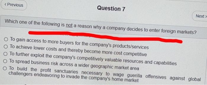 Solved Which one of the following is not a reason why a | Chegg.com