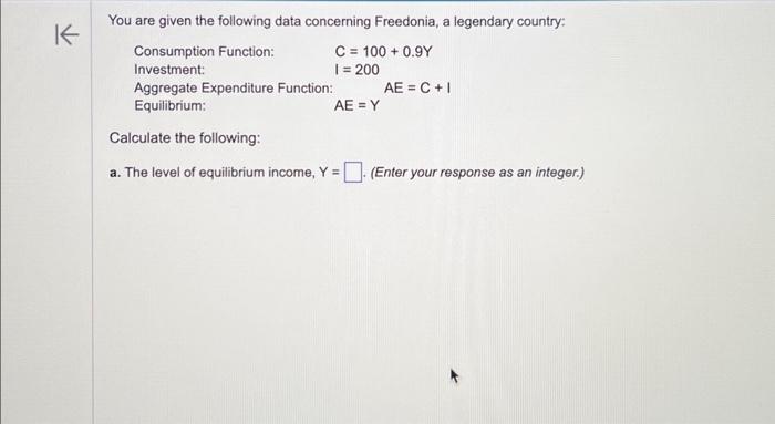 Solved You are given the following data concerning | Chegg.com