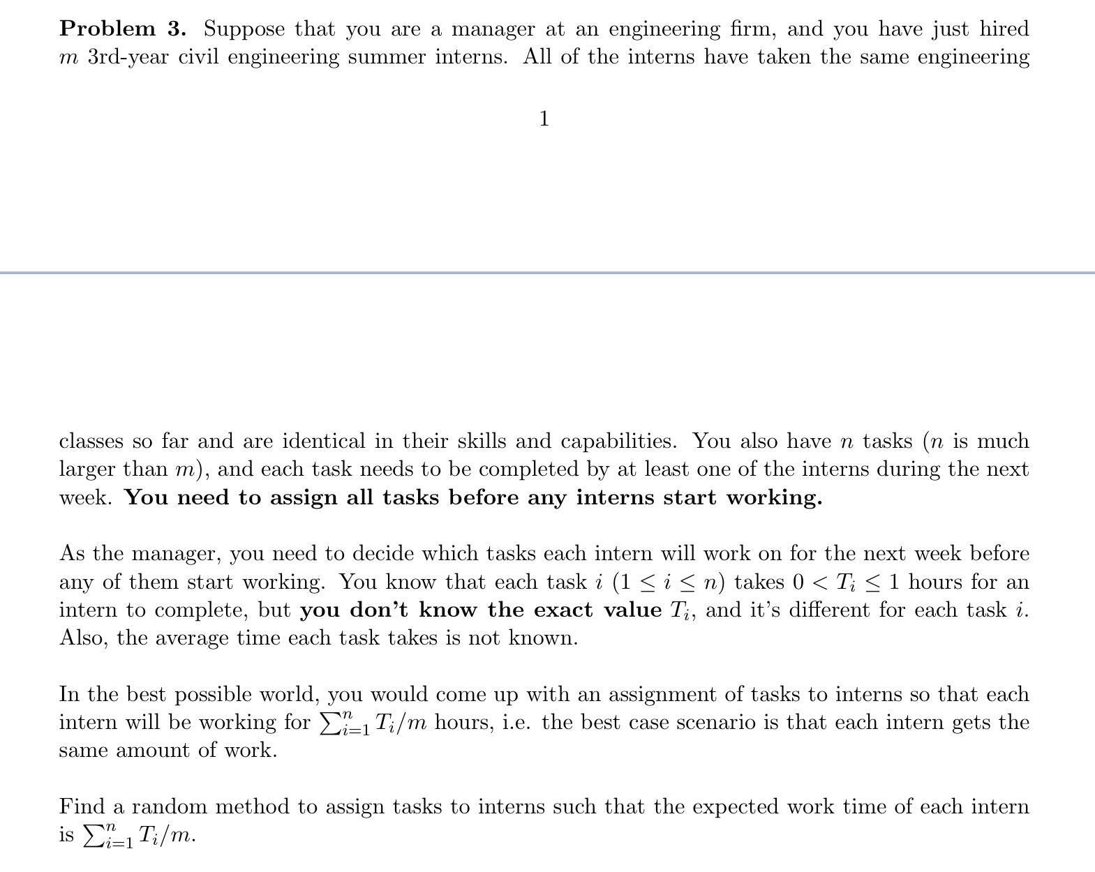 Solved Problem 3. ﻿Suppose that you are a manager at an | Chegg.com