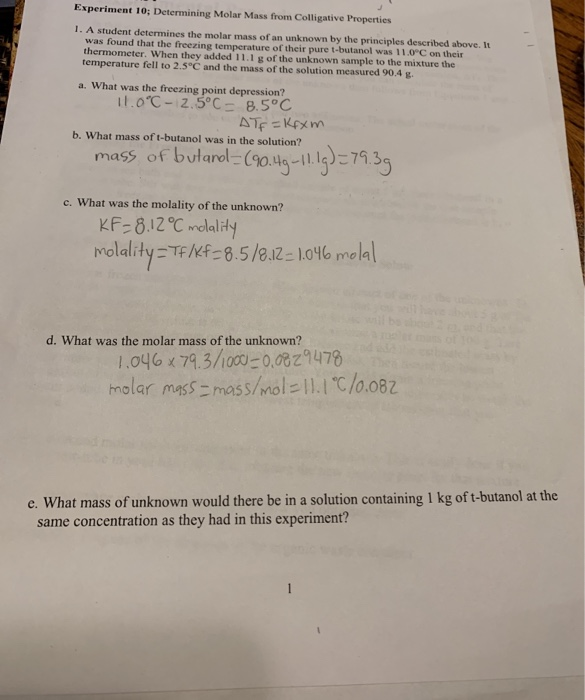Colligative properties virtual lab answers image