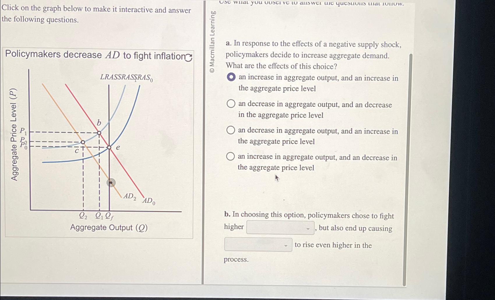 Solved Click on the graph below to make it interactive and | Chegg.com
