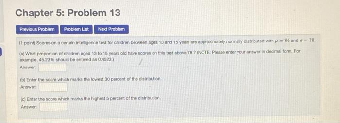 Solved Chapter 5: Problem 13 Previous Problem Problem List | Chegg.com