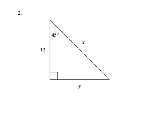 Solved 2. 45° X 12 y 4. 9Λε | Chegg.com