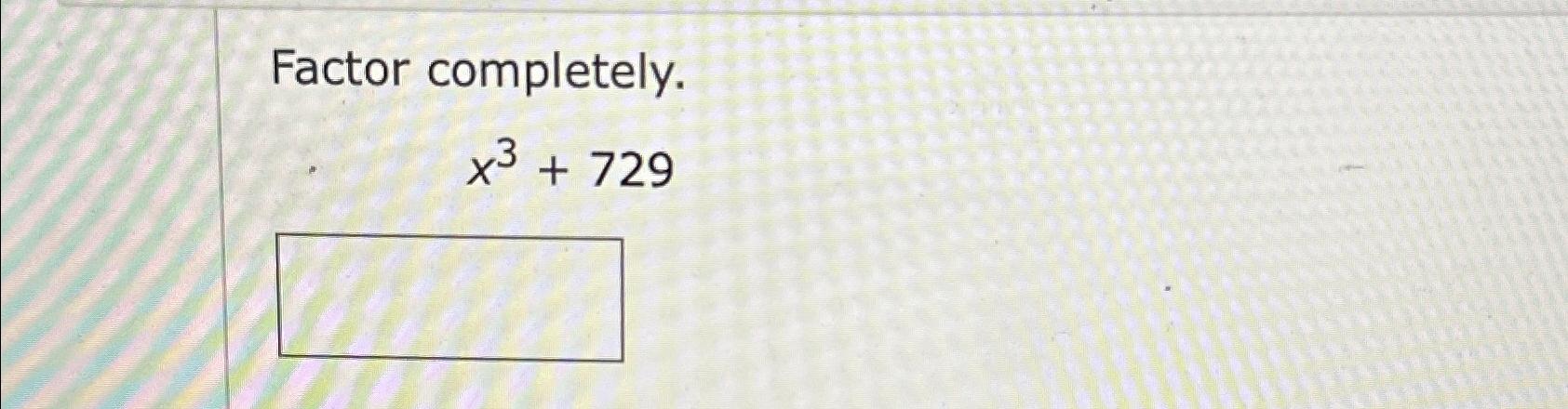 is 729 a factor of 3