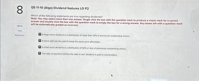 Solved Which of the following statements are true regarding | Chegg.com