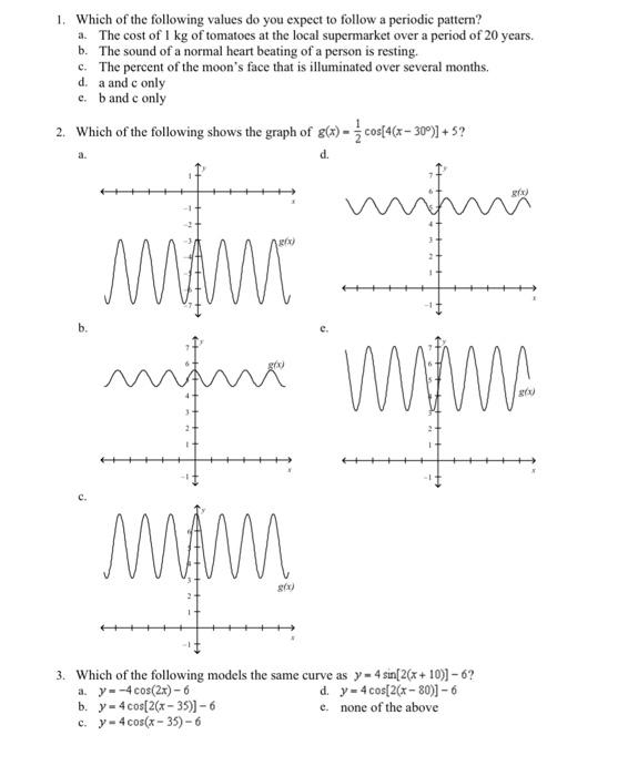 Solved 1. Which of the following values do you expect to | Chegg.com