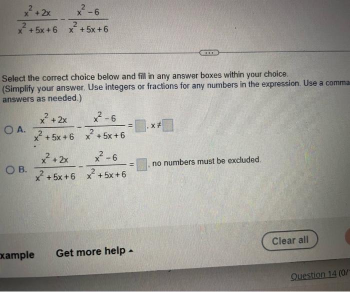 find the value of x when 6 2x 5x 9x 2