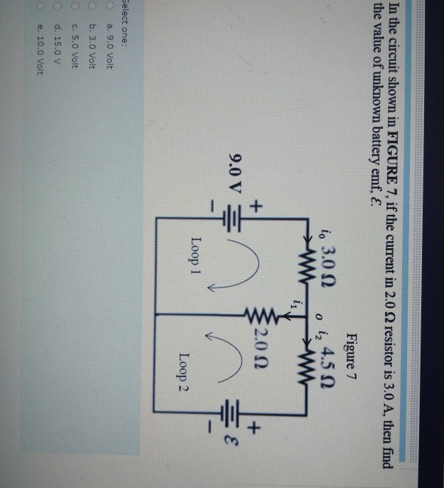 Solved In the circuit shown in FIGURE 7, if the current in | Chegg.com