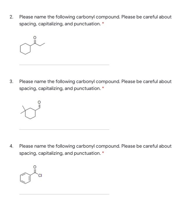 Solved 2. Please Name The Following Carbonyl Compound. | Chegg.com