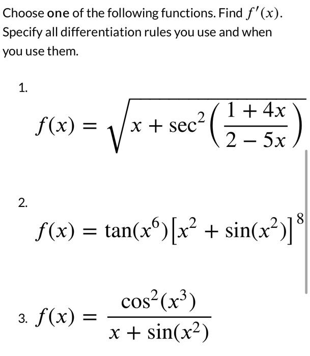 Solved Hello! Please choose one of the following problems | Chegg.com
