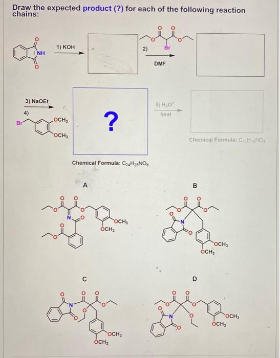 Solved Draw the expected product for each of the following | Chegg.com