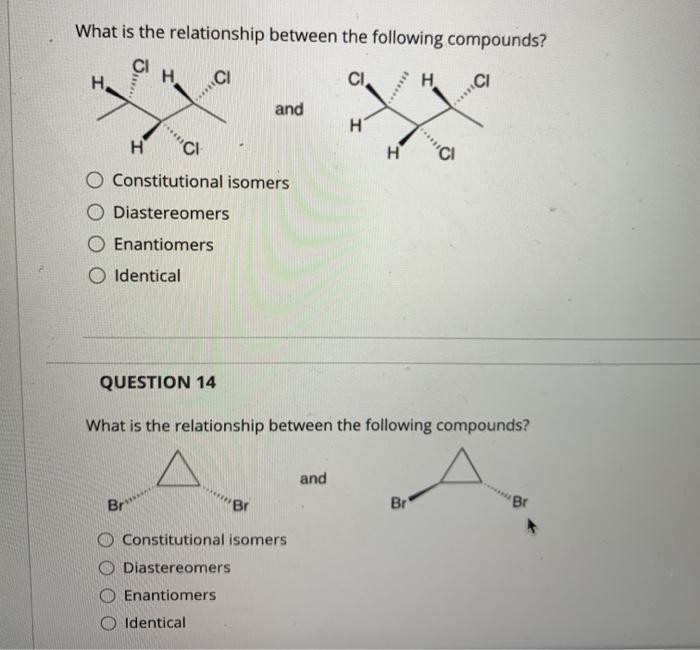 Solved What is the relationship between the following | Chegg.com