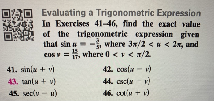 Solved Evaluating a Trigonometric Expression In Exercises | Chegg.com