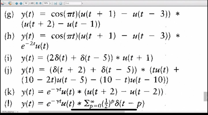 Solved = = (g) y(t) cos(Tt)(u(t + 1) – uit uit – 3)) * (u(t | Chegg.com