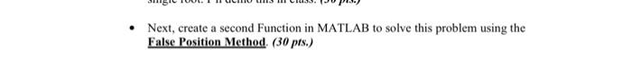 Solved matlab homework i did the first part dont know how to | Chegg.com