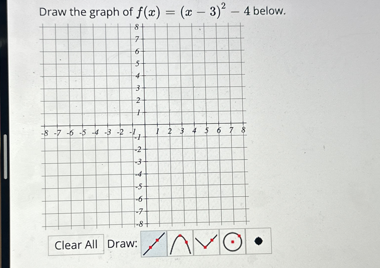 draw the graph of x 2 4x 3