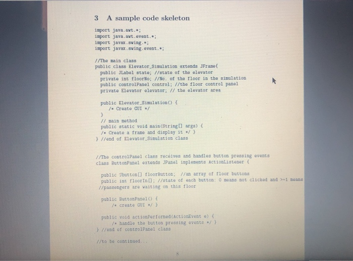 1 Elevator Simulation In this assignment, you are | Chegg.com