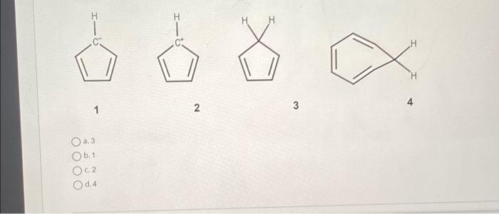 Solved Which of the following compounds is aromatic? ☆ | Chegg.com