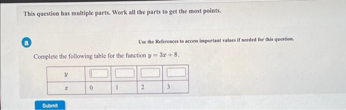 Solved This question has multiple parts. Work all the parts | Chegg.com