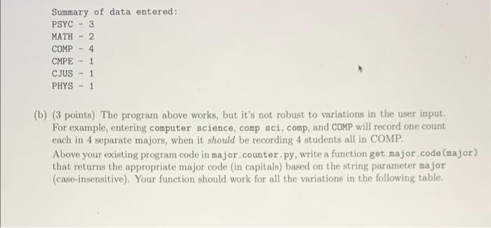 Solved hey could someone help solve this code in python | Chegg.com