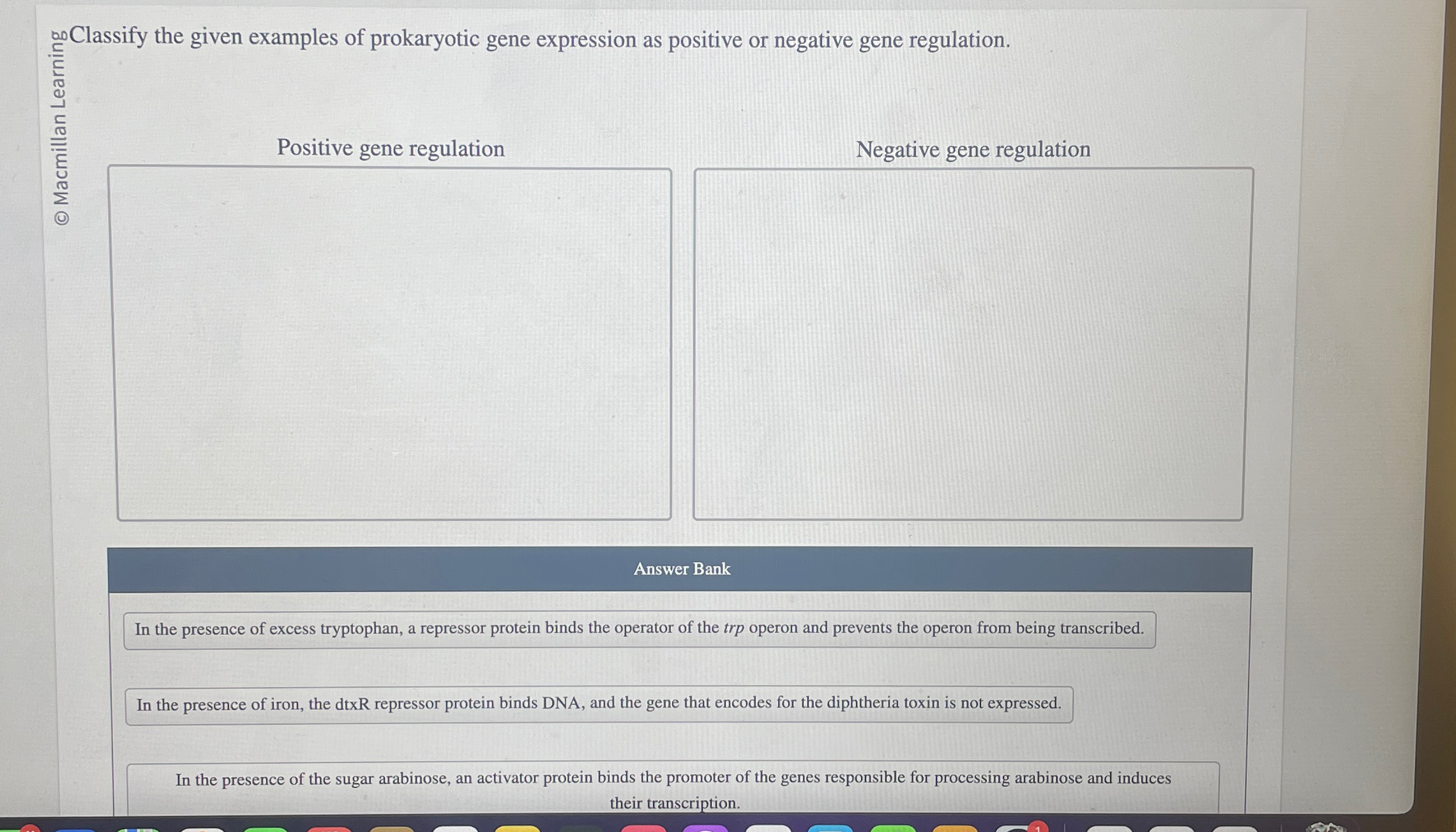 Solved Classify the given examples of prokaryotic gene | Chegg.com