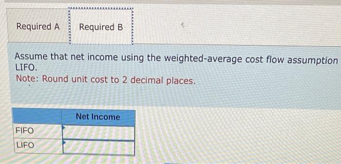 What is Weighted Average Cost Flow Assumption?